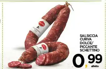 Salumificio schettino raffaele Salsiccia Curva Dolce/ Piccante