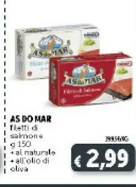 Deco Supermercati Asdomar Filetti Di Tonno Al Naturale 150 G(ml) offerta