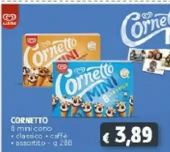 Deco Supermercati Algida Cornetto Mini Classico Parfum Vanille 288 G(ml) offerta