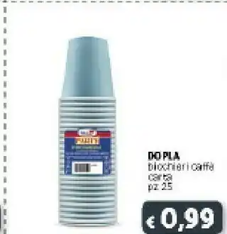 Deco Supermercati Dopla Bicchieri Caffe Carta offerta