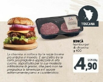 Deco Supermercati Boncà Hamburger Di Chianina 400 G(ml) offerta