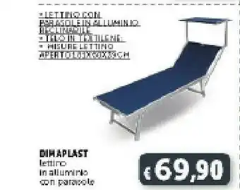 Deco Supermercati Dimaplast Lettino Inalluminio offerta