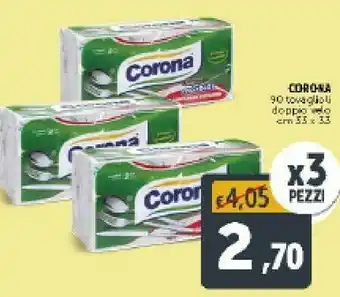Deco Supermercati Corona 90 Tovaglioli Doppio Velo offerta