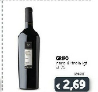 Deco Supermercati Grifo Nero Di Troia Igt 75 Cl offerta