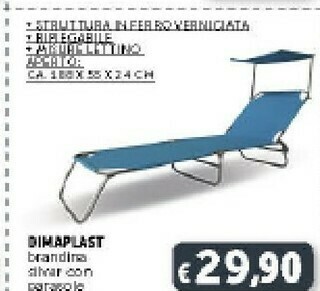 Dimaplast Brandina Silver Con Parasole