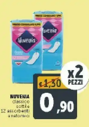 Deco Supermercati Nuvenia 12 Assorbenti Anatomici Classico Sottile offerta