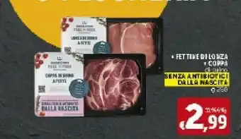 Deco Supermercati Fettine Di Lonza/ Coppa Di Suino Senza Antibiotici offerta