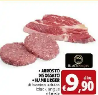 Deco Supermercati Arrosto Disossato/ Hamburger Di Bovino Adulto Black Angus Irlanda offerta