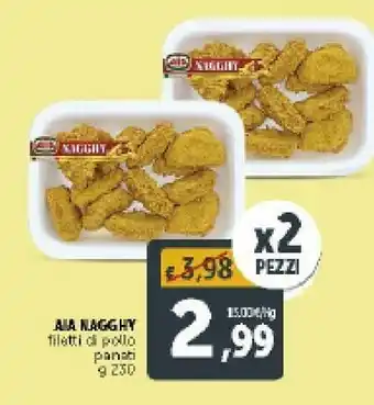 Deco Supermercati Aia Nagghy Filetti Di Pollo Panati G 230 offerta