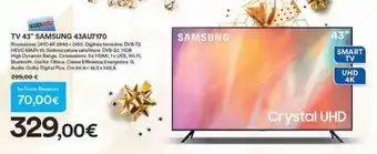 Ipercoop Samsung TV 43" 43AU7170 offerta