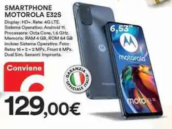 Ipercoop Motorola E32S Smartphone offerta