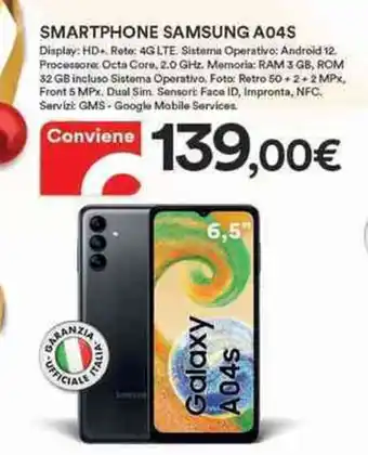Ipercoop Samsung A04S Smartphone offerta