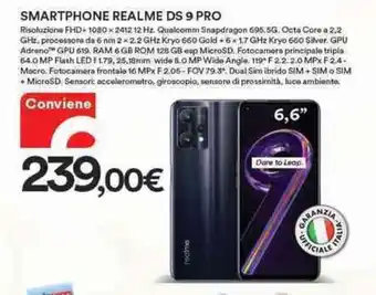 Ipercoop Realme DS 9 Pro Smartphone offerta