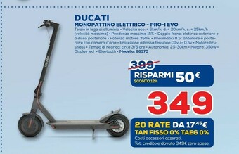 Euronics Ducati Monopattino Elettrico - Pro-I EVO offerta