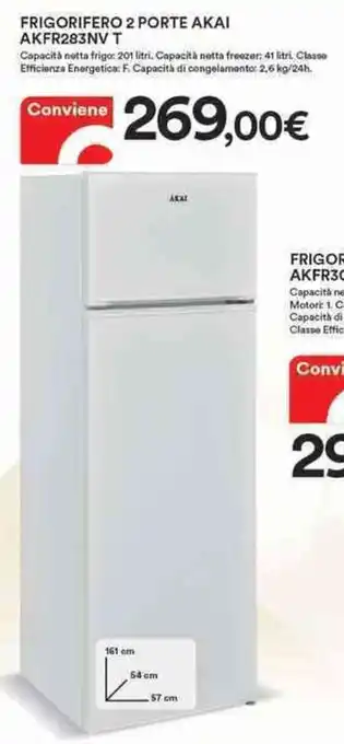 Ipercoop Akai AKFR283NV T Frigorifero 2 Porte offerta