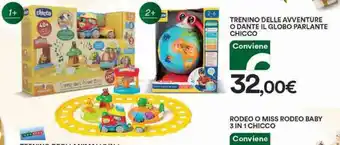 Ipercoop Chicco Trentino Delle Avventure o Dante Il Globo Parlante offerta