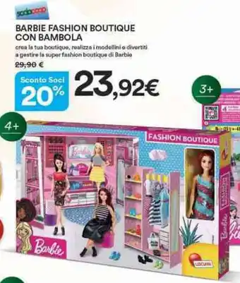 Ipercoop Barbie Fashion Boutique con Bambola offerta