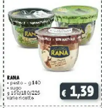 Deco Supermercati Rana Giovanni - Pesto Alla Genovese 140 G(ml) offerta