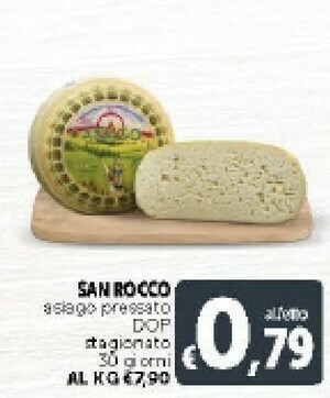 Deco Supermercati San rocco Asiago Pressato Dop Stagionato 30 Giorni offerta