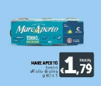 Deco Supermercati Mare aperto Tonno All'Olio Di Oliva 80 G(ml) offerta