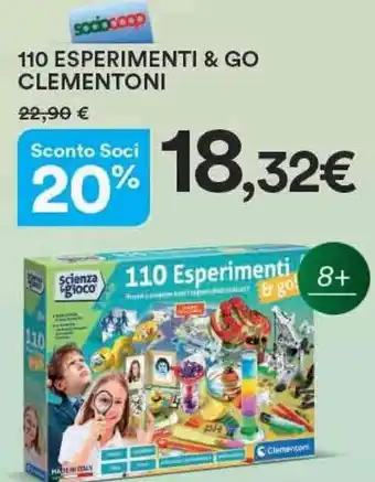 Ipercoop 110 Esperimenti & Go Clementoni offerta