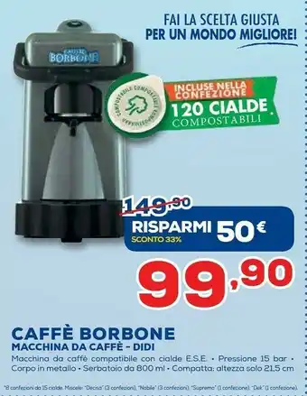 Euronics Caffe Borbone Macchina Da Caffe DIDI offerta