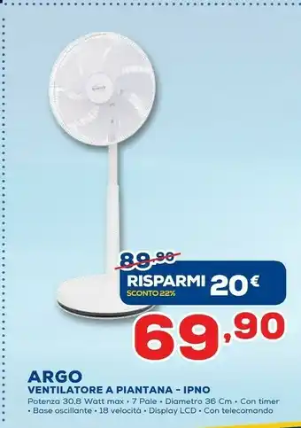 Argo Ventilatore A Piantana Ipno