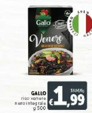 Deco Supermercati Gallo Riso Venere Nero Integrale 500 G(ml) offerta
