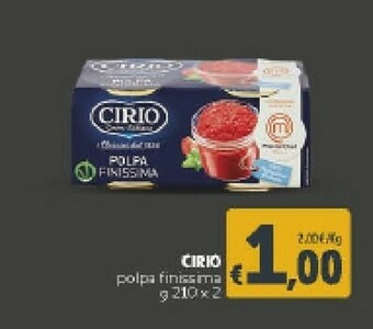 Deco Supermercati Cirio La Finissima Polpa offerta