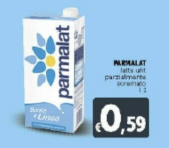 Deco Supermercati Parmalat Bontà E Linea Latte Parzialmente Scremato 1000 G(ml) offerta