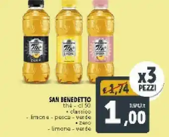 Deco Supermercati San Benedetto Thè Al Limone 500 G(ml) offerta