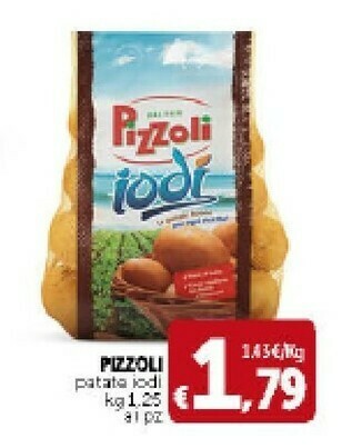 Deco Supermercati Pizzoli Patate Iodì Kg 1.25 offerta