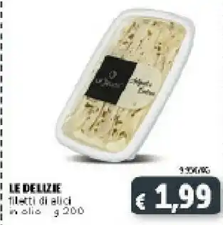 Deco Supermercati Le delizie Filetti Di Alici In Olio 200 G offerta