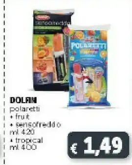 Deco Supermercati Dolfin Polaretti Fruit/ Sensofreddo 420 Ml/ Tropical 400 Ml offerta