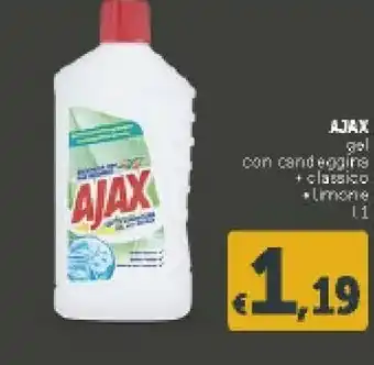 Deco Supermercati Ajax Gel Con Candeggina Classico/ Limone 1 L offerta