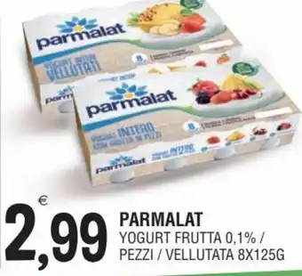 Al Discount Parmalat Yogurt Frutta 0,1% / Pezzi / Vellutata 8x125g offerta