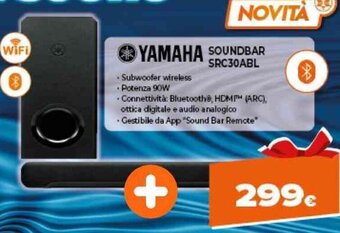 Expert Yamaha Soundbar SRC30ABL offerta