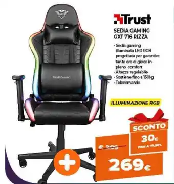 Expert Trust Sedia Gaming GXT 716 Rizza offerta