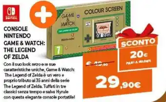 Expert Nintendo Switch Console Game & Watch: The Legend of Zelda offerta