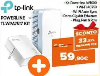 Expert tp-link Poweline TLWPA7517 Kit offerta