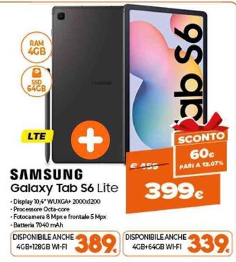 Expert Samsung Galaxy Tab S6 Lite offerta