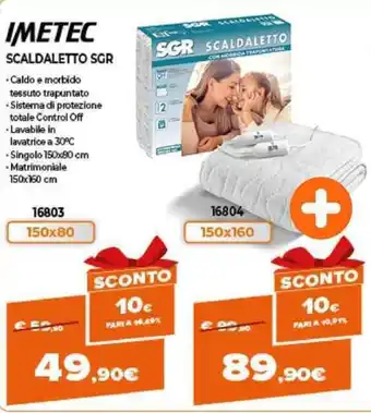Expert Imetec Scaldaletto SGR 16803 150x80 offerta