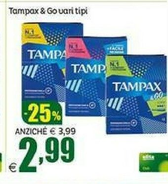Elite Tampax Assorbenti interni offerta