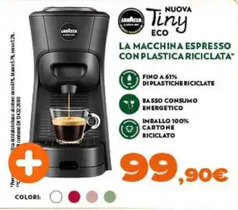 Lavazza La Macchina Espresso con Plastica Riciclata
