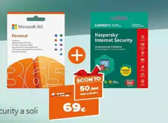 Expert Microsoft 365 Personal/ Kaspersky Internet Security offerta