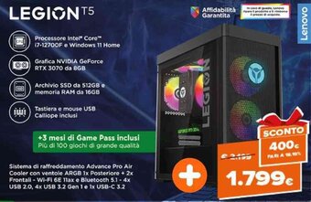 Expert Lenovo Legion T5 offerta