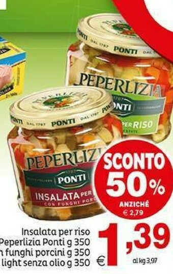 Ponti Insalata Per Riso Con Funghi Porcini Peperlizia 350 G(ml)