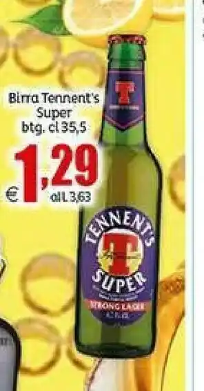 Elite Tennent's Birra offerta