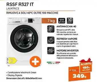Expert Hotpoint RSSF R327 IT Lavatrice offerta
