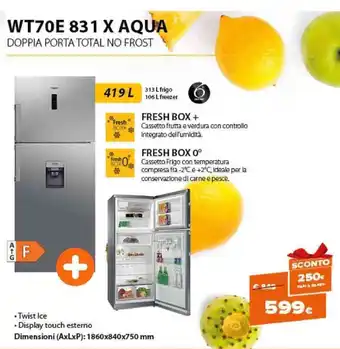 Expert Whirlpool WT70E 831 X Aqua offerta